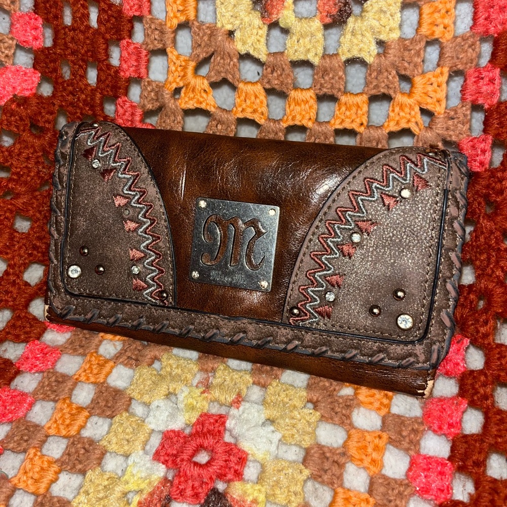 Miss me Ella wallet in color rust